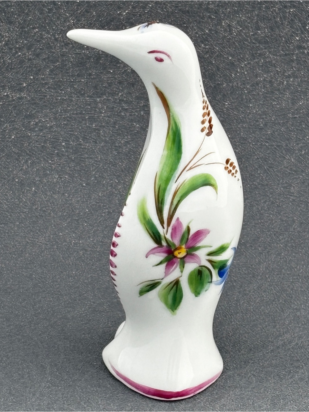 Vintage Hand-painted Faience Penguin Annecy France